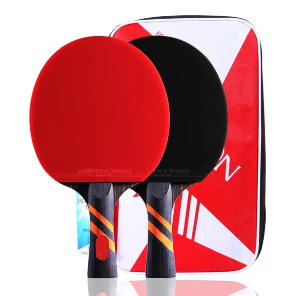 Walnut Surface 5-Ply Carbon Table Tennis Rackets - Image 8