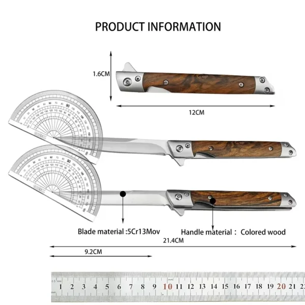Damascus Folding Knife with M390 Blade - Image 6