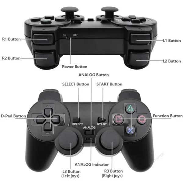 Wireless Game Controller for PS2/PC with Vibration - Image 5