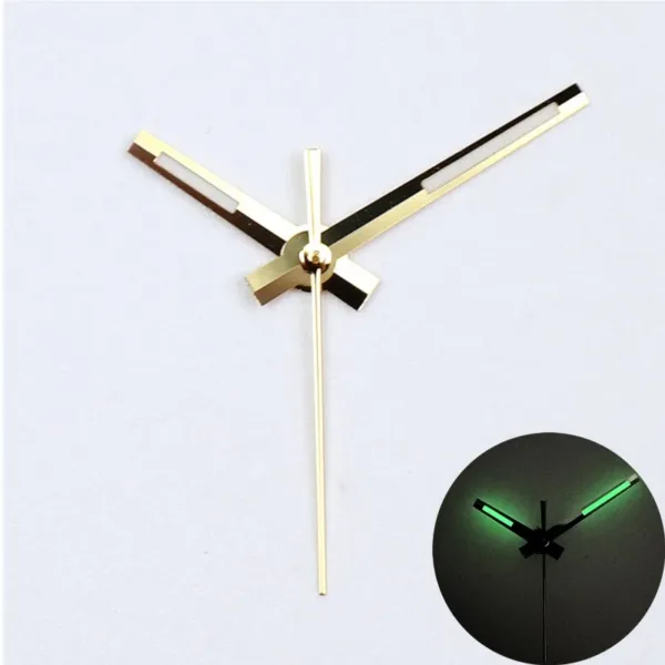 Polished Silver Gold Luminous Watch Hands Set - Image 9