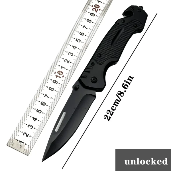 Stainless Steel Folding Camping Knife 22cm - Image 7