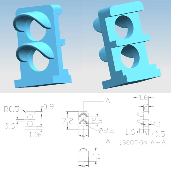 5pcs N Scale LED Dwarf Signals for Trains - Image 6