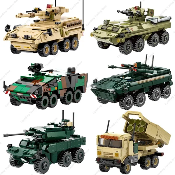 Military Boxer XM808 Building Block Set