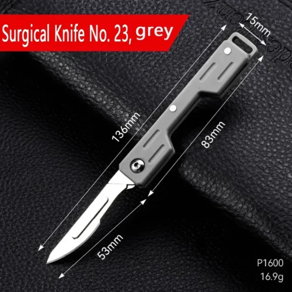 Mini Folding Surgical Knife with Steel Blade - Image 8