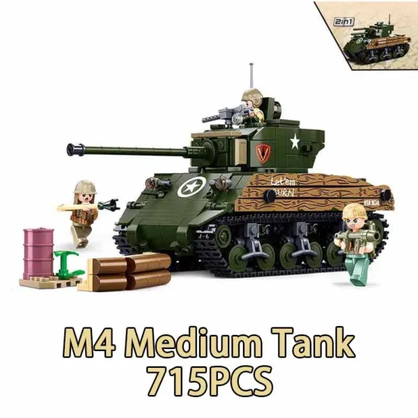 WW2 Normandy Military Tank and Vehicle Set - Image 7