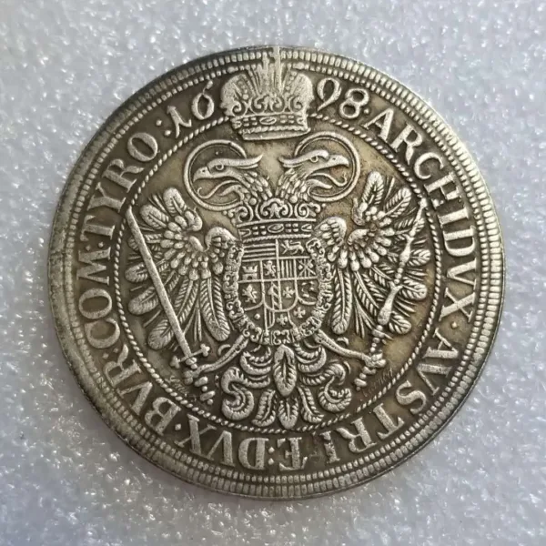 1698 Austria Commemorative Silver Coin Replica - Image 2