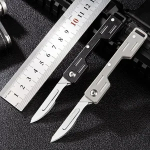 Mini Folding Surgical Knife with Steel Blade