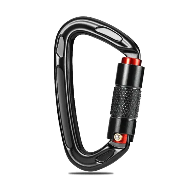 24KN Auto Lock Climbing Carabiner D Shape - Image 2