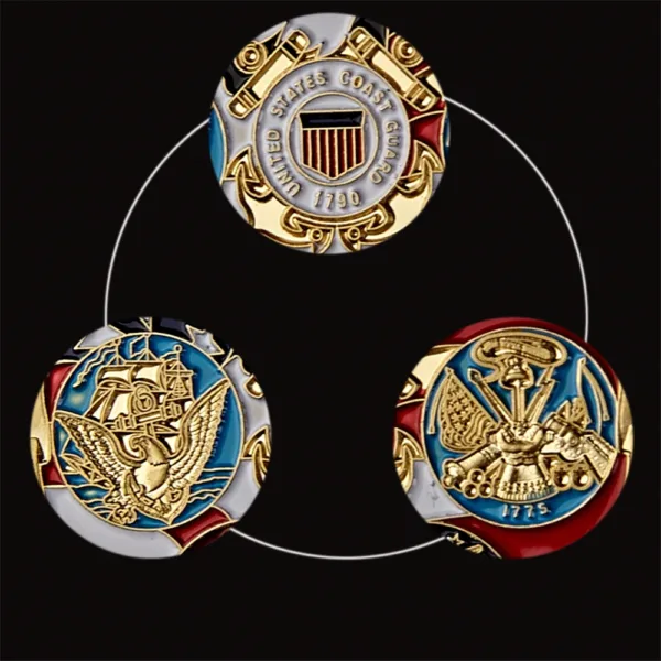 Gold Plated Freedom Eagle Challenge Coin Replica - Image 6