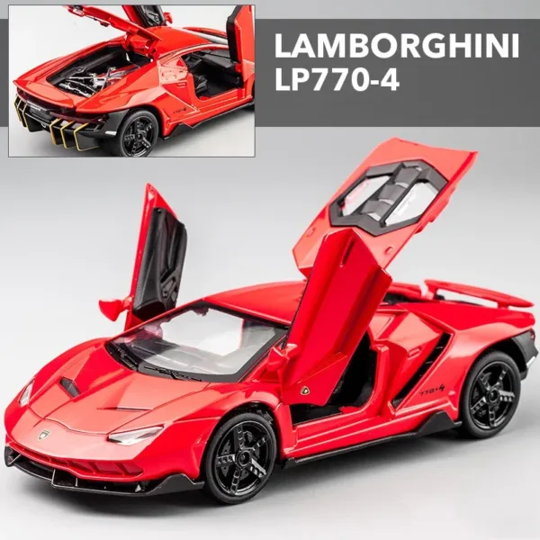 1:32 Diecast Lamborghini LP770-4 Red Model