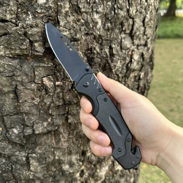 Stainless Steel Folding Camping Knife 22cm - Image 4