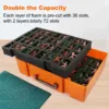 Dual-layer Miniature Figurine Storage Case