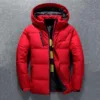 Men's Thick Winter Down Coat with Detachable Hood