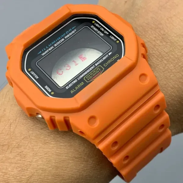 Silicone Waterproof Strap for DW5600 Watch - Image 2