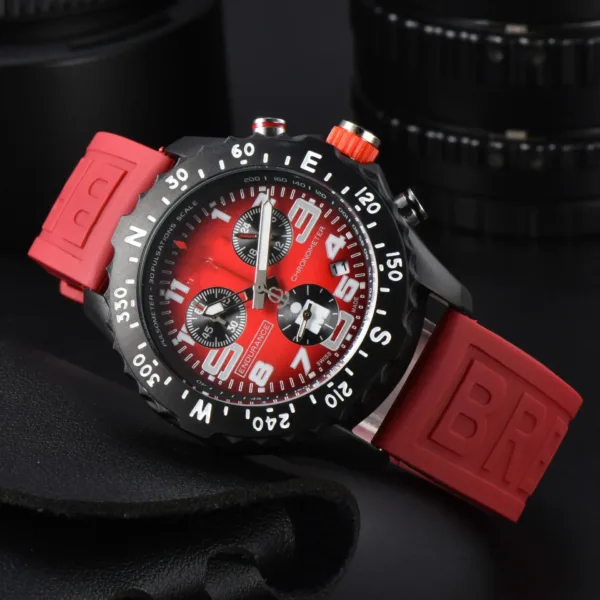 Mens Luxury Quartz Watch with Silicone Band - Image 16