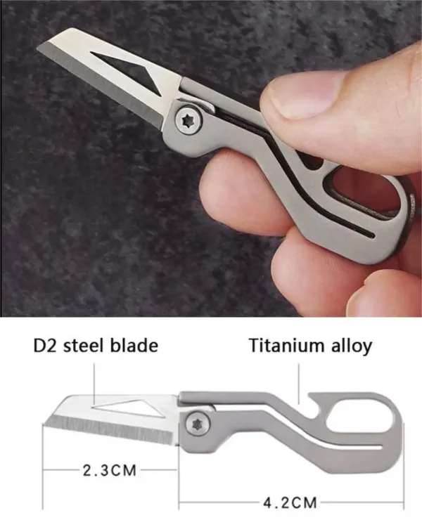 Titanium Alloy Folding Knife with D2 Blade - Image 17