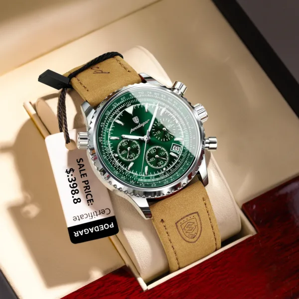 Luxury Quartz Waterproof Men's Watch with Chronograph - Image 2