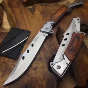 Durable Folding Steel Knife for Outdoors