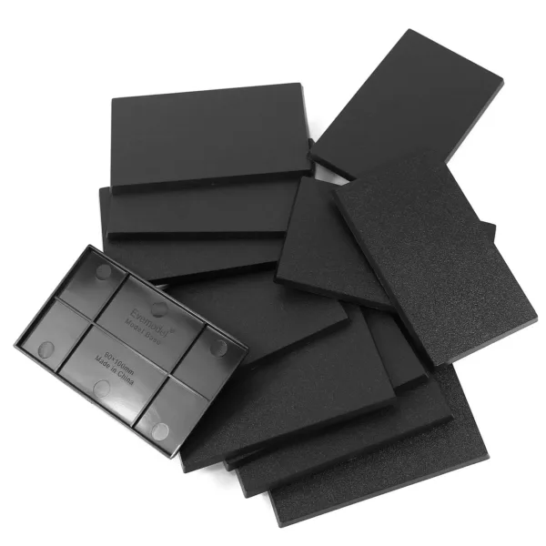 Evemodel 60x100mm Black Rectangle Bases Pack - Image 4