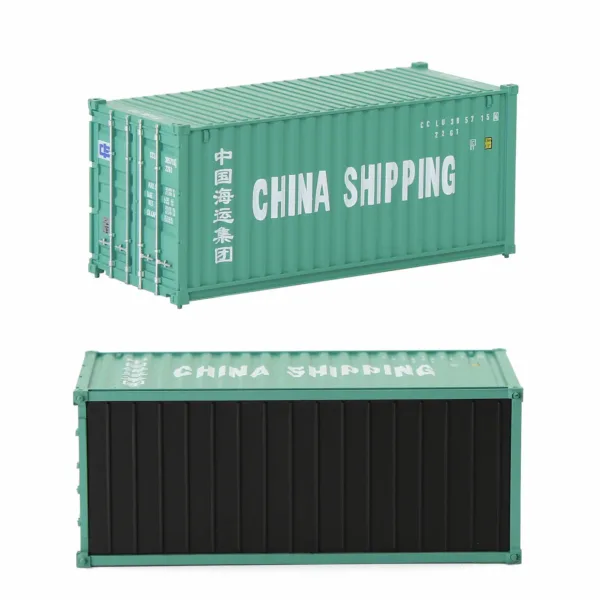 HO Scale 3pcs Shipping Containers Model Set - Image 3