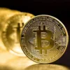 Gold Plated Bitcoin Coin Replica Collectible