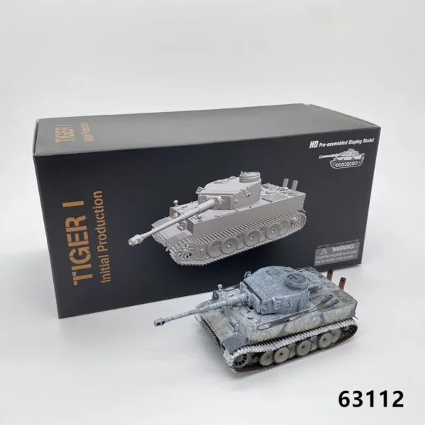 1/72 Tiger I Tank Model with Rotatable Turret - Image 3