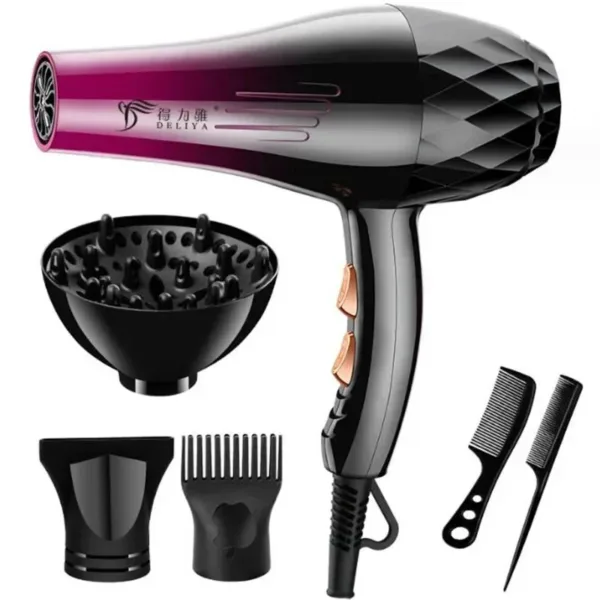 Professional Hair Dryer 1200W/2200W with Brush - Image 4