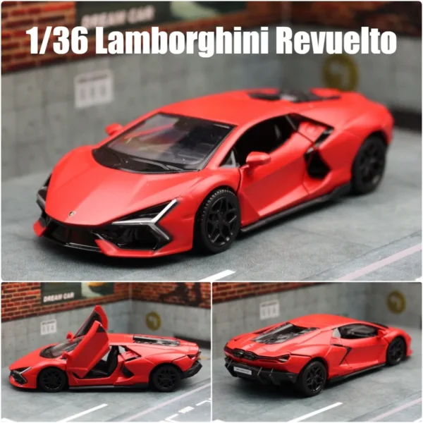 1:36 Scale Lamborghini Revuelto Model Red