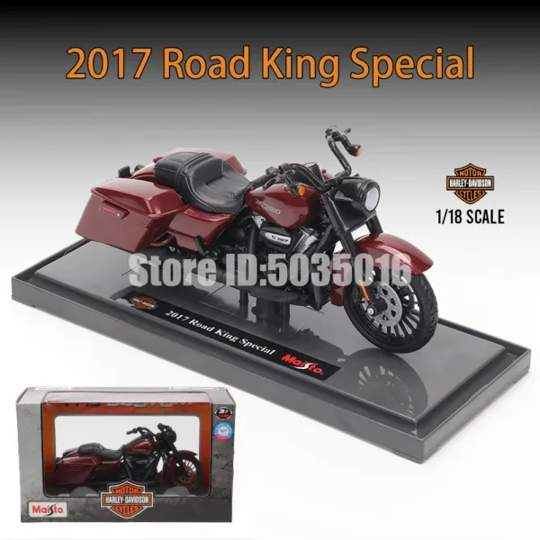 Maisto 1:18 Harley-Davidson Motorcycle Model - Image 11