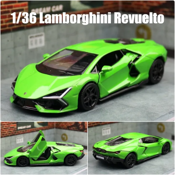 1:36 Lamborghini Revuelto Diecast Model Car - Image 5