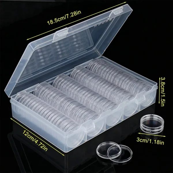 100Pcs Coin Capsules for 27mm 30mm Coins - Image 7