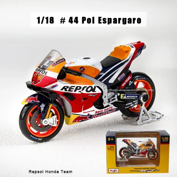 Maisto 1:18 Ducati Pramac Racing Model Motorcycle - Image 20