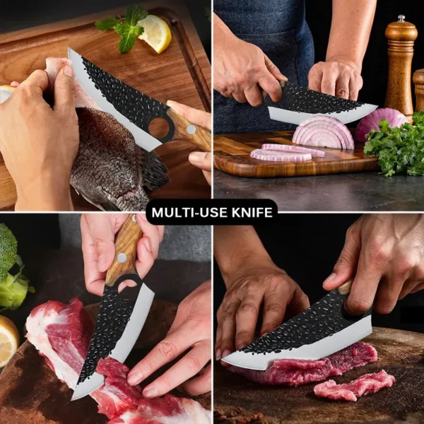Forged Stainless Steel Multi-purpose Knife Set - Image 4