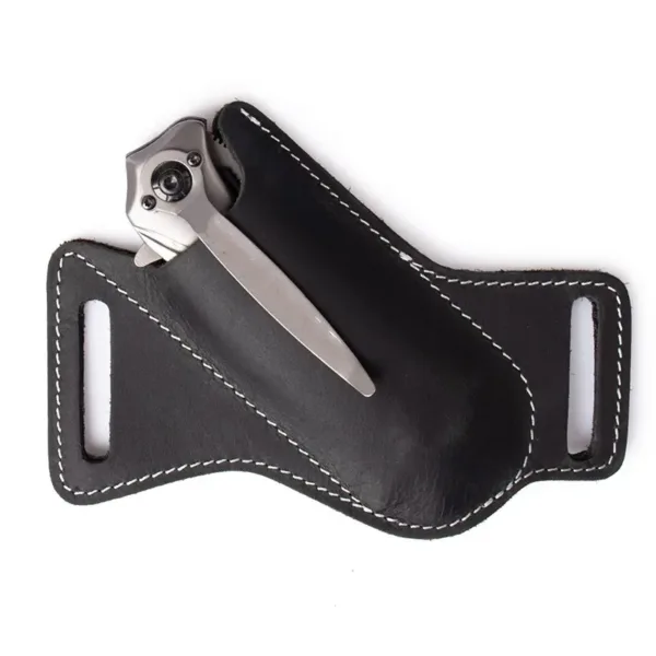 Leather Knife Sheath with Belt Clip - Image 7