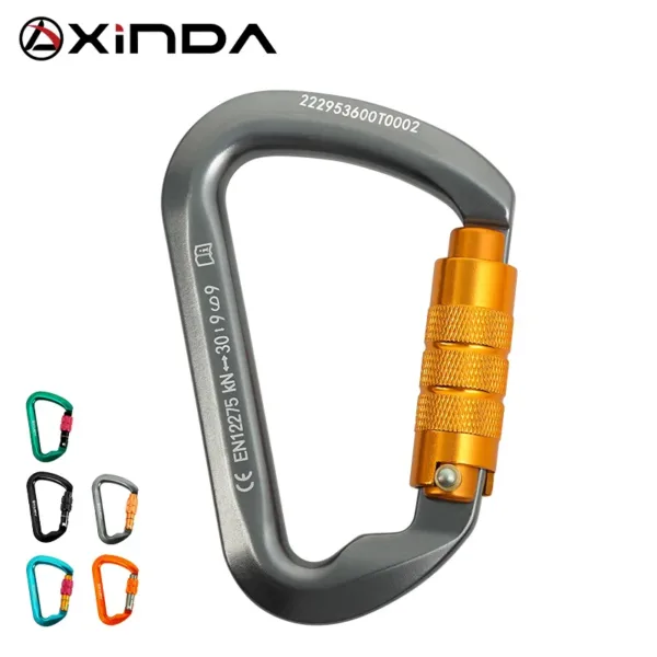 30kN Aluminum Alloy Climbing Carabiner Hook - Image 2