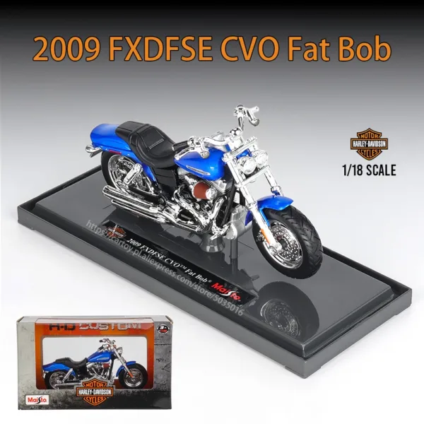 Maisto 1:18 Harley-Davidson Motorcycle Model - Image 12