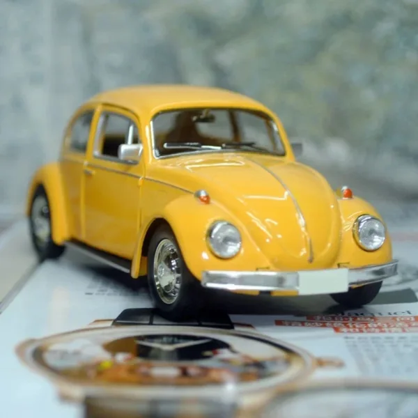 Vintage Beetle Diecast Pull Back Car Model - Image 2