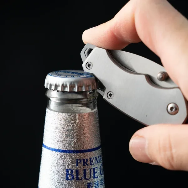 Stainless Steel Mini Folding Shark Knife - Image 4