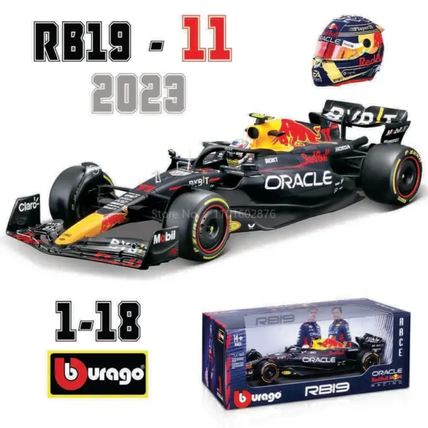 Bburago 1:18 Red Bull Racing RB19 Model Car - Image 5