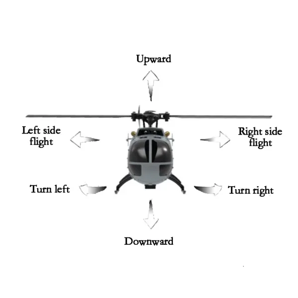 C186 Pro 4-Channel RC Helicopter with Gyro - Image 4