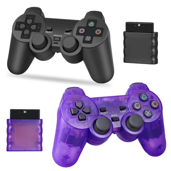 Wireless Game Controller for PS2/PC with Vibration