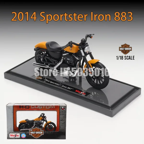 Maisto 1:18 Harley-Davidson Motorcycle Model - Image 32