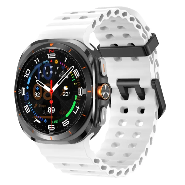 Silicone Marine Band for Samsung Galaxy Watch 7 Ultra - Image 10