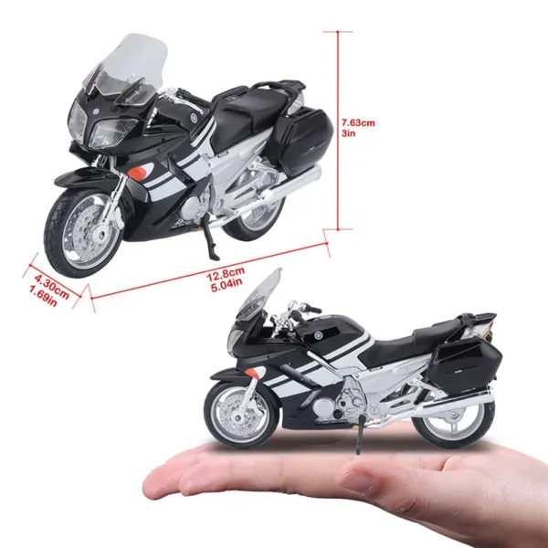 Maisto 1:18 Yamaha Motorcycle Model Toy - Image 2