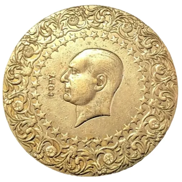 1951 Turkey 500 Kurus Gold Replica Coin