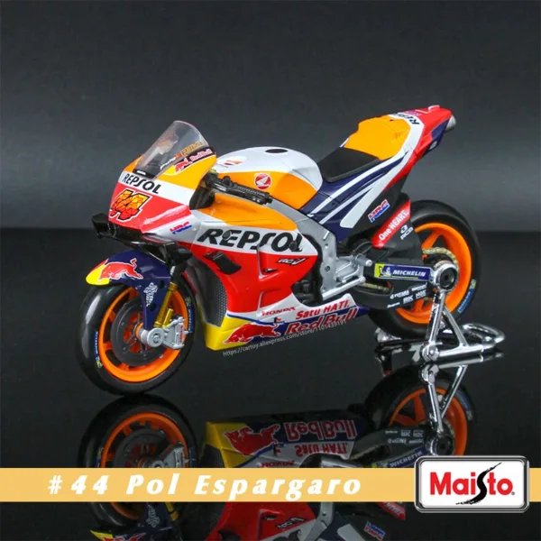 Maisto 1:18 Yamaha Factory Racing Motorcycle Model - Image 7