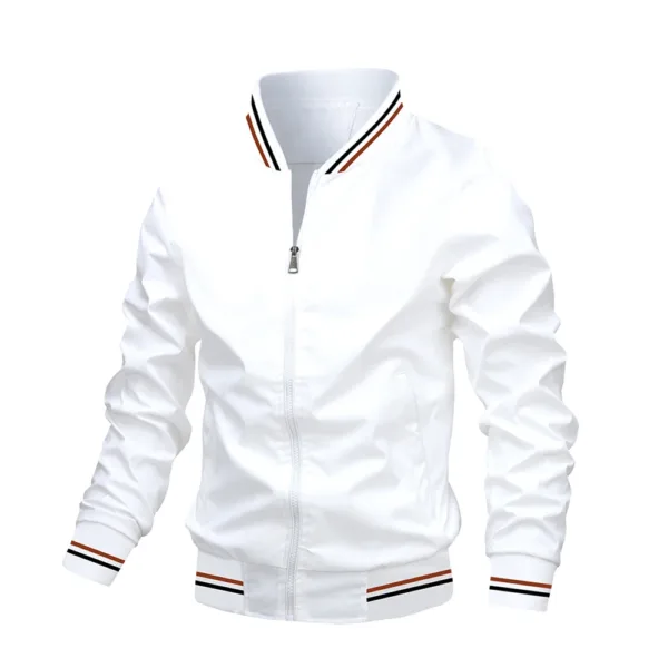 Men's Casual Slim Fit Bomber Jacket - Image 9