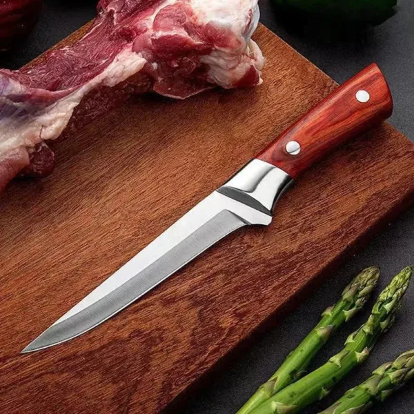 Stainless Steel Boning Knife with Sheath - Image 2