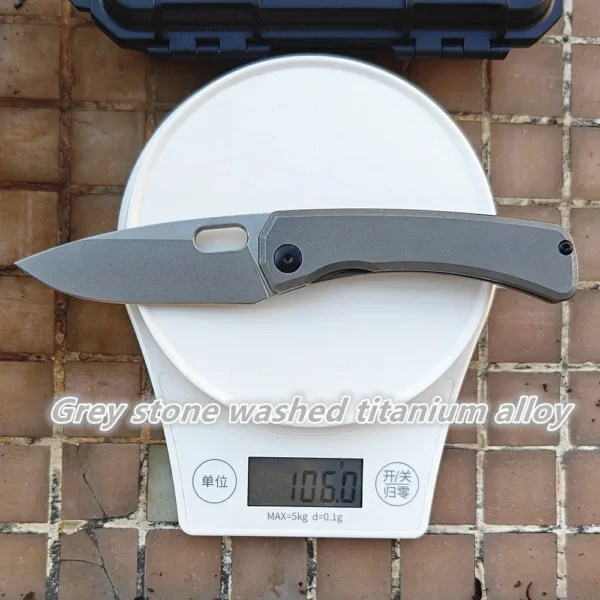 JUFULE 154CM Folding Knife with Titanium Handle - Image 8