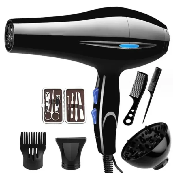 Professional Hair Dryer 1200W/2200W with Brush - Image 2